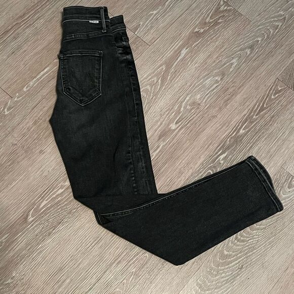 MOTHER Women's Straight Leg Jeans - Dark Blue - Picture 11 of 16